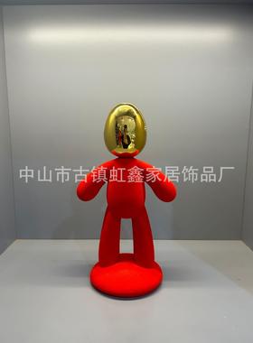 现代简约创意家居抽象人物雕塑摆件样板间电视柜书房博物架