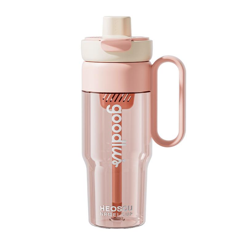 大容量TRITAN料杯童茶水分离塑H0C2B00吸管杯便孕携背带妇儿水杯