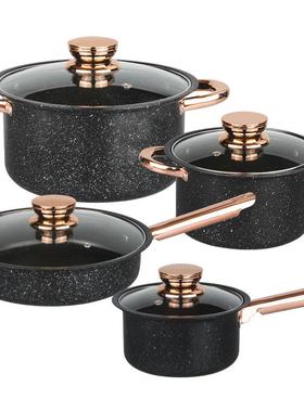 8pcs不锈钢锅具套装厨房套装锅具pots12件套装产地货源酒店