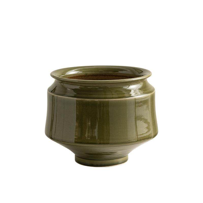 新中式墨绿色花瓶摆件陶瓷器青瓷仿古中古客厅插花软装饰品,橡塑材料及制品,工业陶瓷,淘宝优惠券,粉丝福利购,淘宝优惠卷