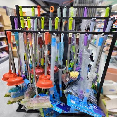 门口挂架百货展架扫把陈列支架悬挂展示柜卖货架子超市拖把展示架