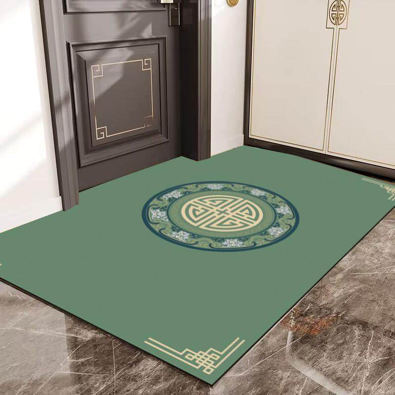 新中式入户门皮革地垫玄关进门口家用防滑脚垫可擦免洗可裁剪地毯,居家布艺,入户地垫,淘宝优惠券,粉丝福利购,淘宝优惠卷
