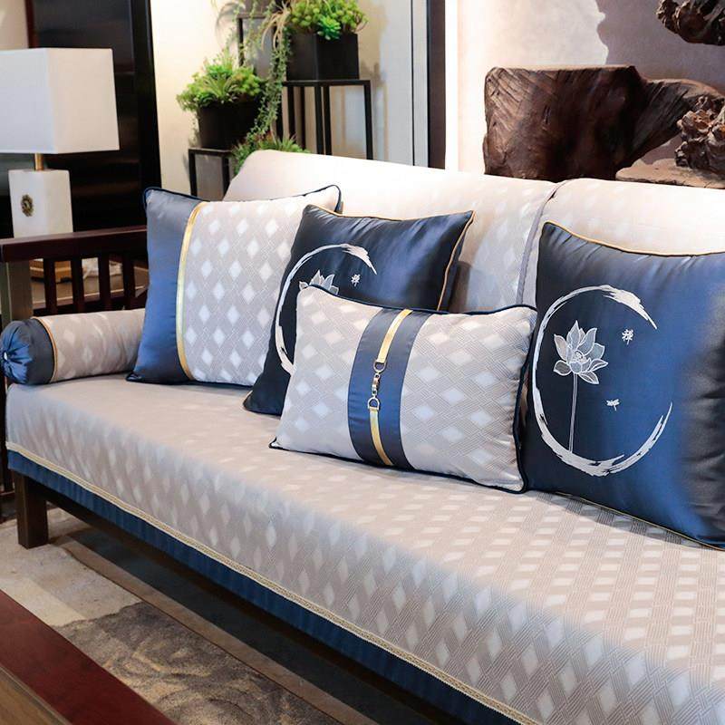 新中式沙发垫实木套罩巾四季通用防滑中国风轻奢现代123组合定制,居家布艺,沙发垫,淘宝优惠券,粉丝福利购,淘宝优惠卷