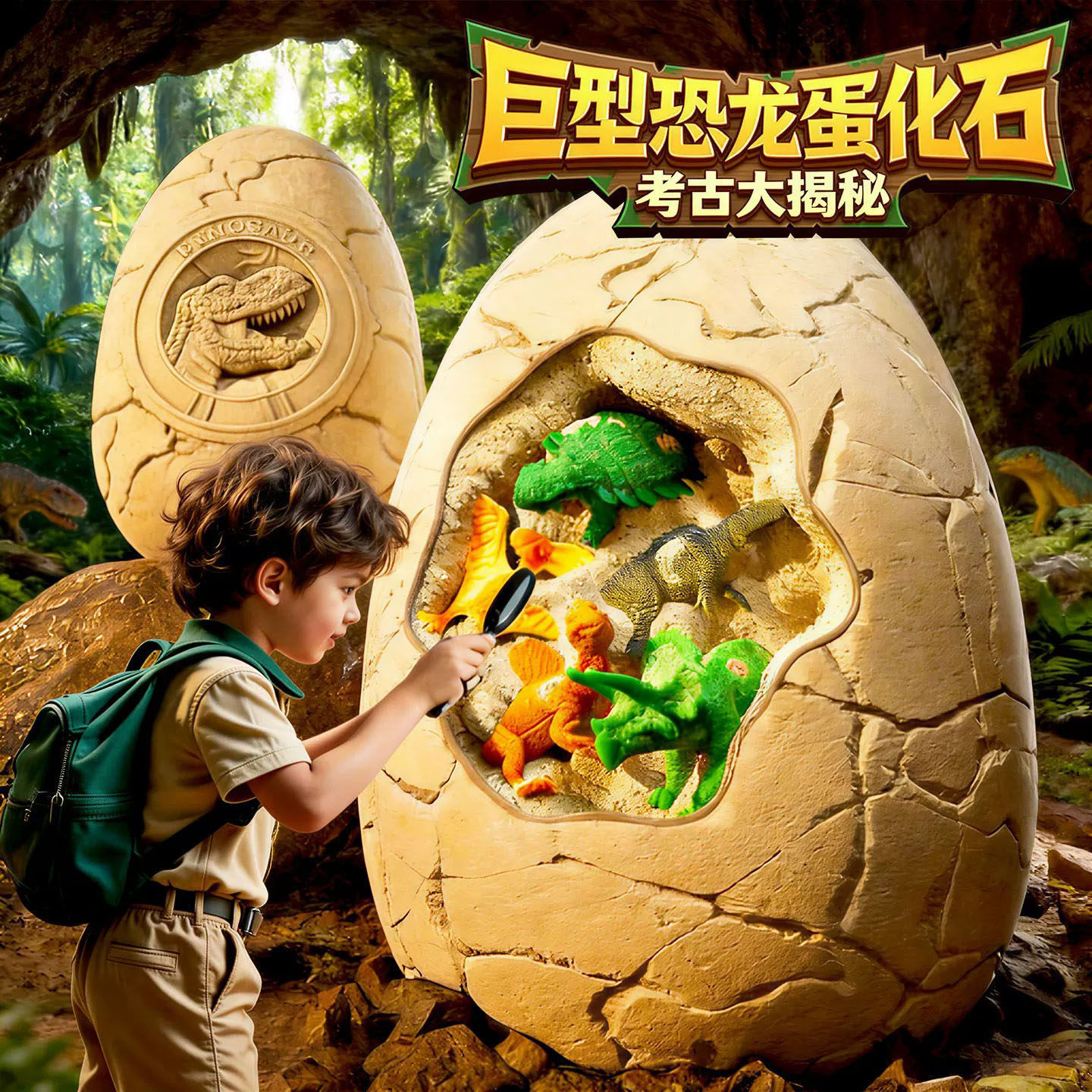 【喜欢考古挖掘】恐龙化石蛋套装