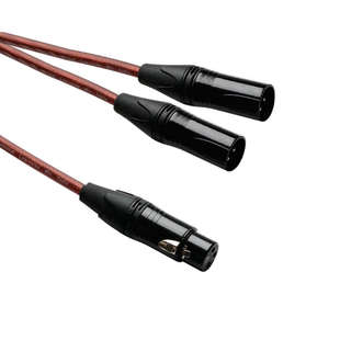 卡农母转双卡农公头一分二一转二卡农线1变2平衡调音台功放音频线