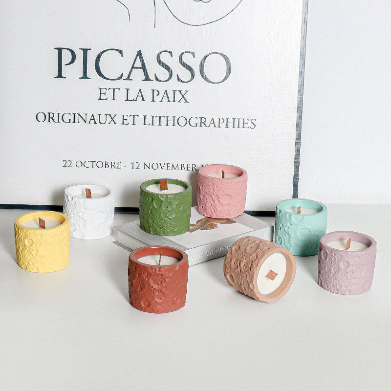 跨境热销水泥大豆蜡家用室内空气清新持久香氛小众蜡烛伴手礼摆件,家居饰品,烛台,淘宝优惠券,粉丝福利购,淘宝优惠卷