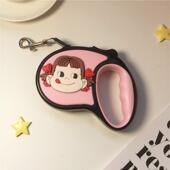 狗狗宠物牵引绳自动伸缩小型犬可爱粉色遛狗绳泰迪外出狗绳子幼犬