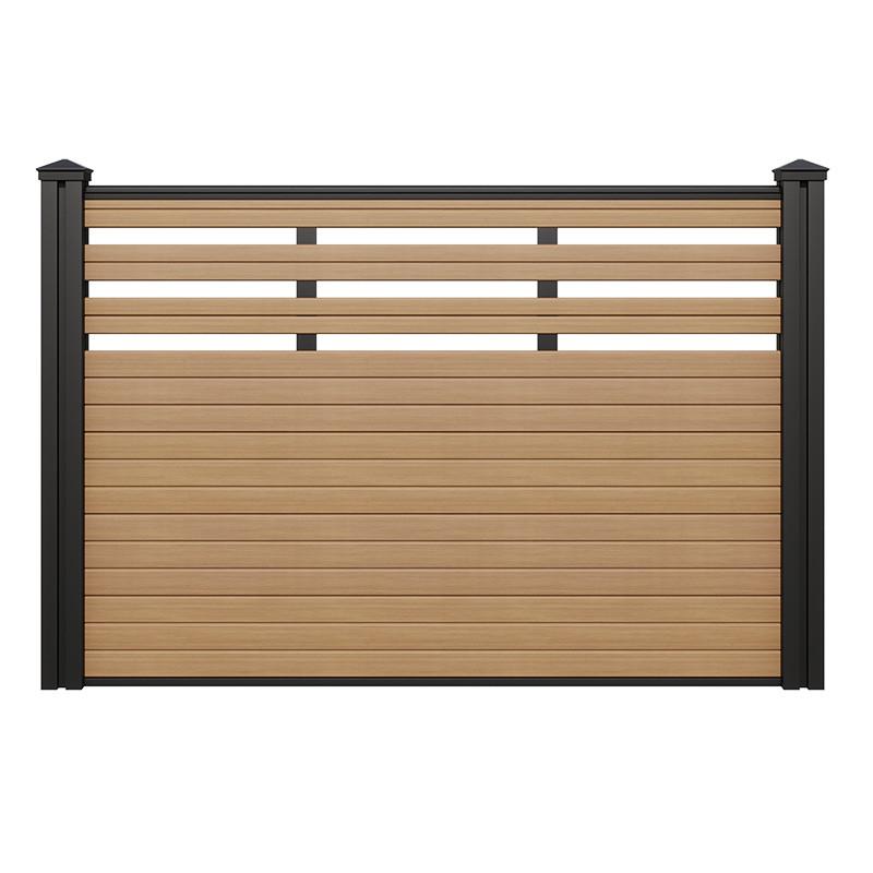 厂家直销户外塑木围栏庭院装饰阳台公园露台别墅格栅围栏防腐防蛀