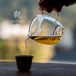 中式透明耐热玻璃公道杯家用杯分加厚茶器茶匀杯公海茶具配件功夫