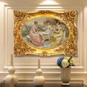 裱框壁挂复古油画风写真摄影布置装 欧式 油画框相片框结婚照装 饰框