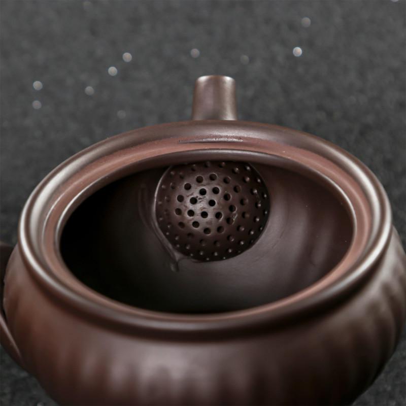 紫砂侧把茶壶功夫过滤泡茶壶家用陶瓷石瓢壶刻字西施壶单壶茶具