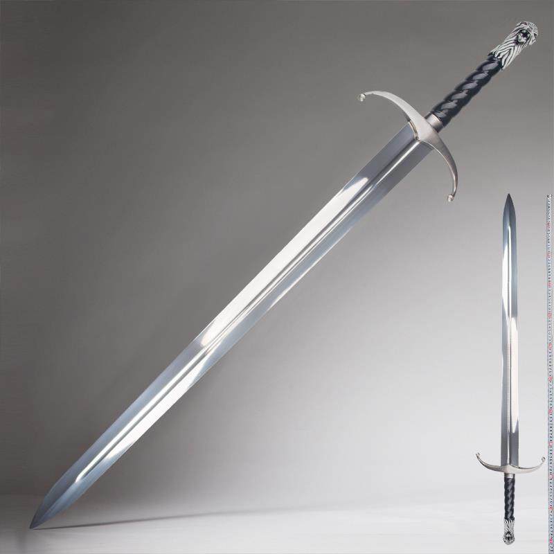 权力的游戏长爪剑冰与火之歌冰原狼剑琼恩雪诺cos武器道具未开刃