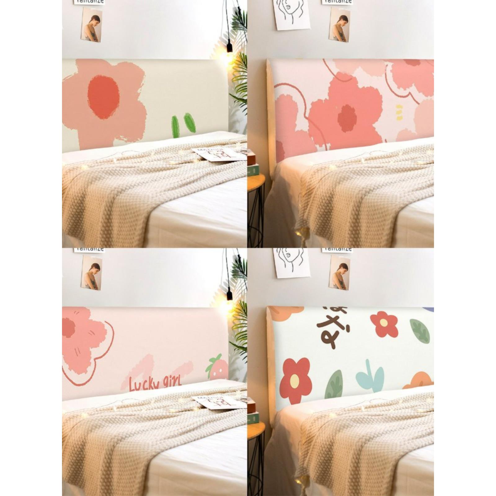 床头套罩全包软包简约现代 北欧ins风格四季通用防尘保护罩床头套