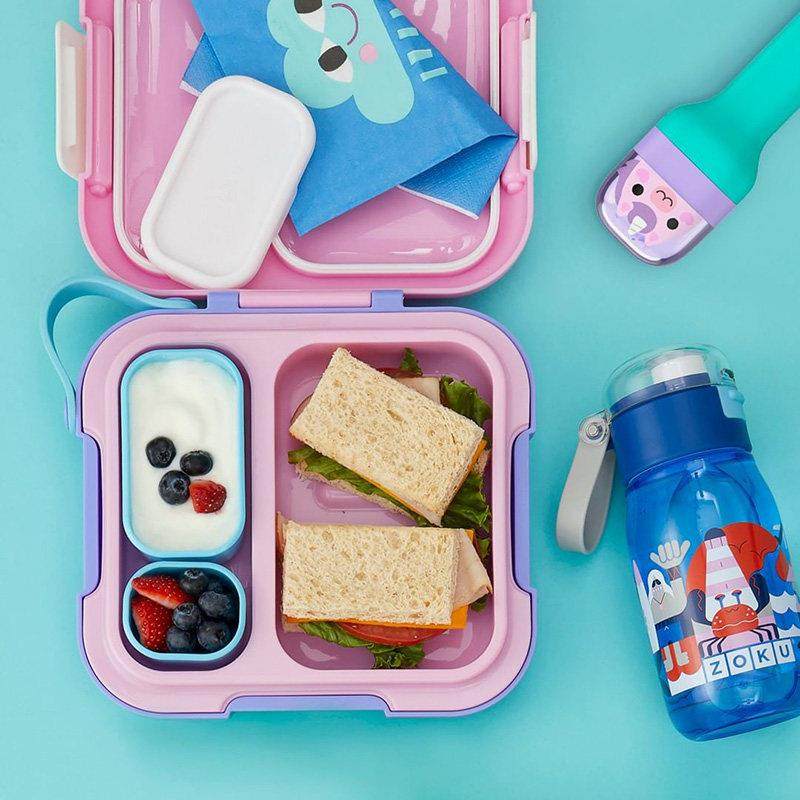 美国zoku儿童便当盒春游秋游水果盒分隔外出饭盒餐盒上学幼儿园,餐饮具,保鲜盒,淘宝优惠券,粉丝福利购,淘宝优惠卷