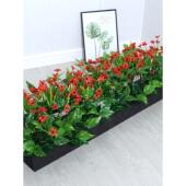 模拟绿色植物组合景观装 饰饰品楼梯入口商场景观花箱观赏彷生植物