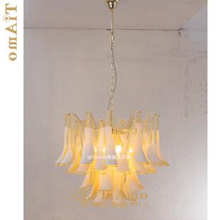 法式玻璃吊灯穆拉诺中古风吊灯设计师覆古客厅饭厅卧室玻璃吊灯