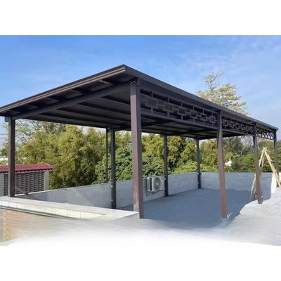 铝合金长城板户外家用庭院露台阳光房天台楼顶棚小院遮阳蓬雨棚