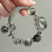 DIY保色不掉色水晶手串手工手作弯管复古银色隔珠diy饰品配件