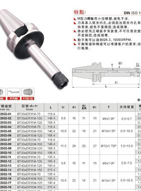 销售603 2M型立铣E刀夹头BBT30×ER T/R