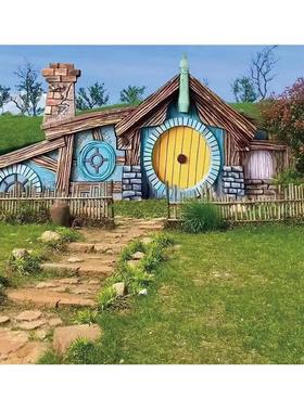 巨型户外小屋霍雕塑装摆件水打卡泥直塑背景墙网红比AL100746饰特