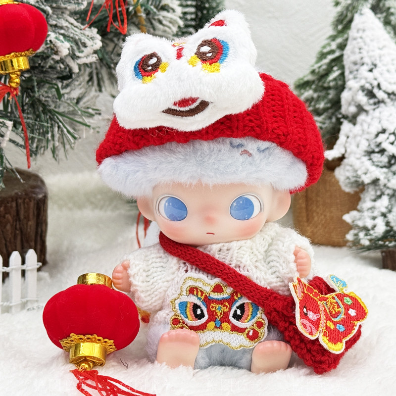 dimoo新生日记心动特调迪士尼搪胶毛绒公仔醒狮毛衣帽子套装可穿,模玩/动漫/周边/娃圈三坑/桌游,潮玩娃衣,淘宝优惠券,粉丝福利购,淘宝优惠卷