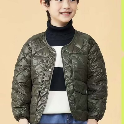 120-140码小鸟儿童羽绒服男童春秋冬季百搭轻薄羽绒服