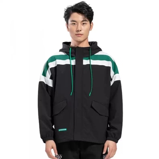 秋上新！意家冲锋衣男款短款风衣春秋季外套男连帽夹克