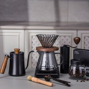 手摇 滤研磨器手磨咖啡机手冲壶全套咖啡咖啡机具杯手冲咖啡壶套装