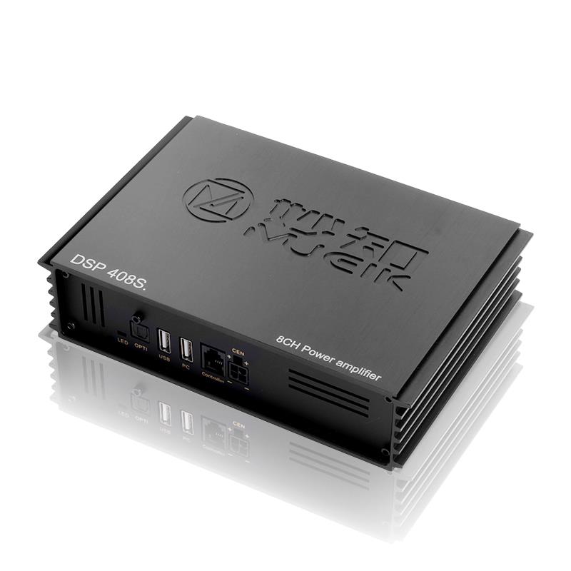 MUCIK8路6.1专车专用DSP数字汽车功放 1段EQ 功放无损安装
