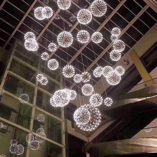 源头厂家星火球服装商场餐厅酒店楼盘满天星装饰照明火花球吊灯,家装灯饰光源,客厅吊灯,淘宝优惠券,粉丝福利购,淘宝优惠卷