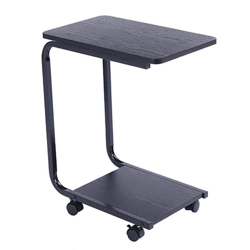 可移动小茶几简约迷你卧室小方桌子沙发边桌带滚轮阳台小边几角几