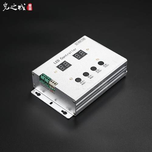 led护栏管数码管点光源灯带灯条轮廓数码控制器SD卡管屏声控联机