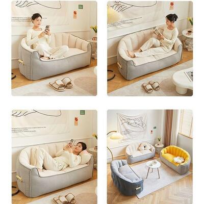 懒人沙发榻榻米双人豆袋网红小户型卧室阳台宿舍出租屋地上