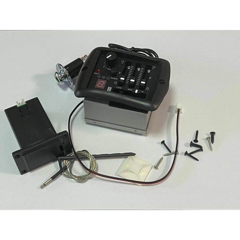 吉他民谣吉他拾音器四段木吉他拾音器EQ均衡器带调音功能带尾钉盖