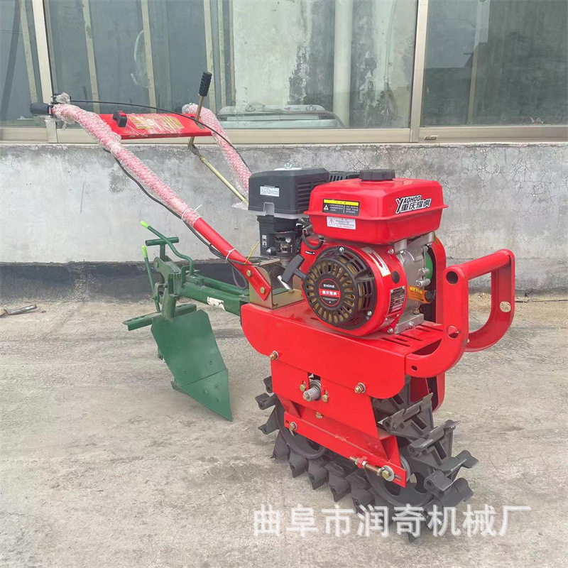 微耕机小型农用汽油旋耕机家用耕田打地机除草开沟翻地松土工具