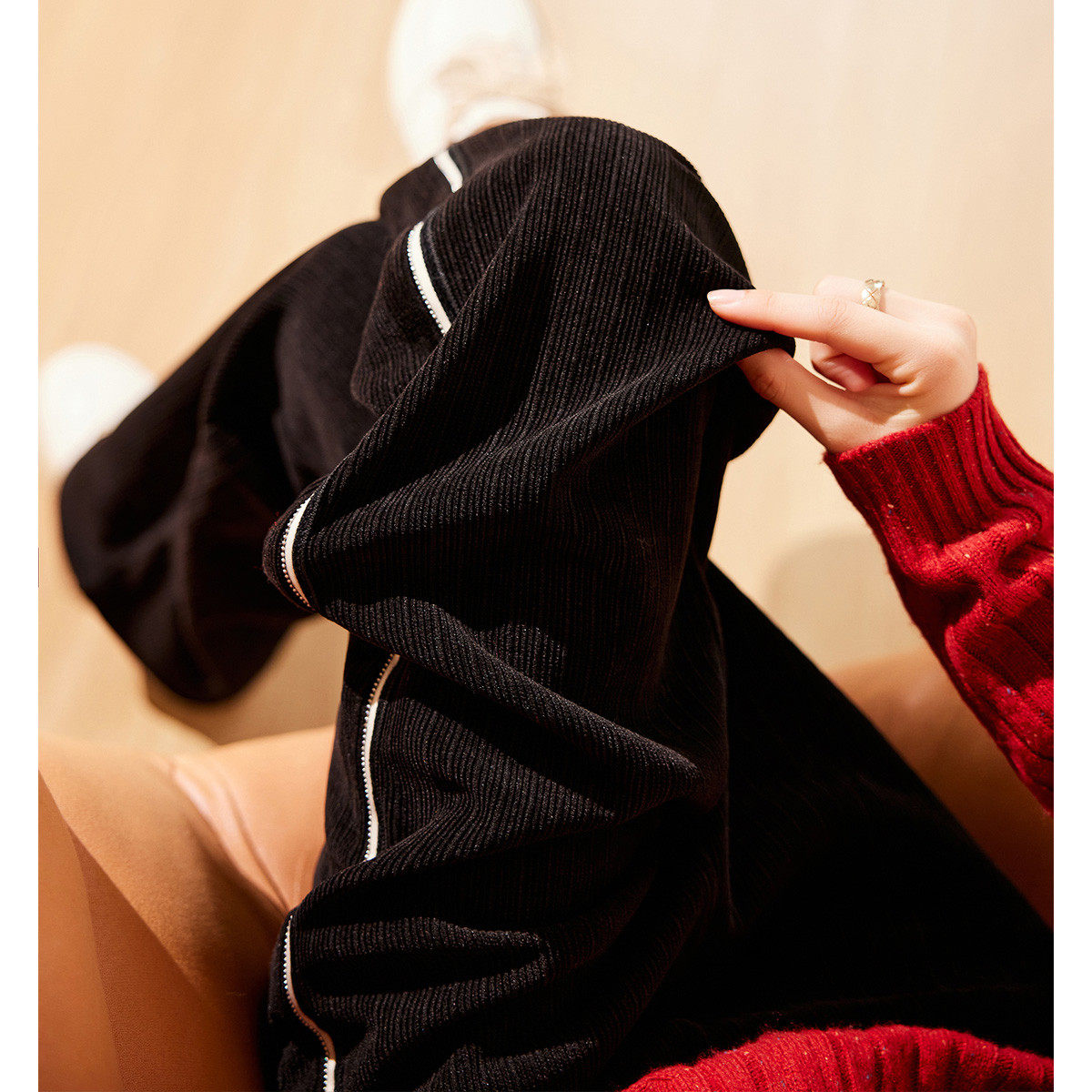 【夹棉加厚】2024冬季妈妈装大衣毛领拼接保暖中老年女装外套