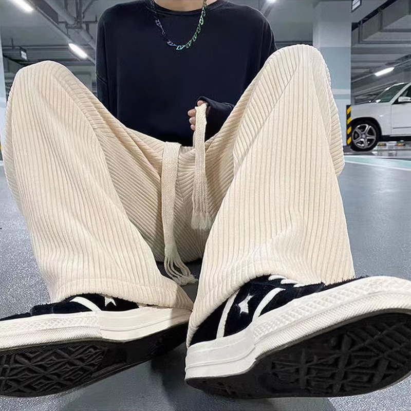 300斤大码男装宽松阔腿裤子男女