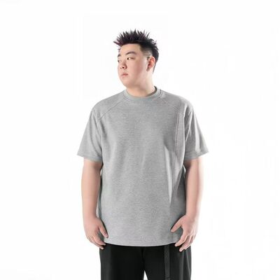 美式cleanfit解构拼接正肩短袖T
