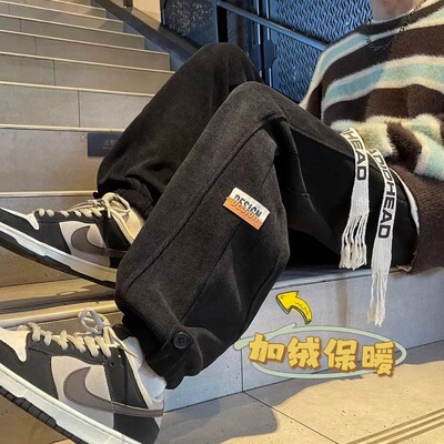 特大码300斤灯芯绒裤子男春季