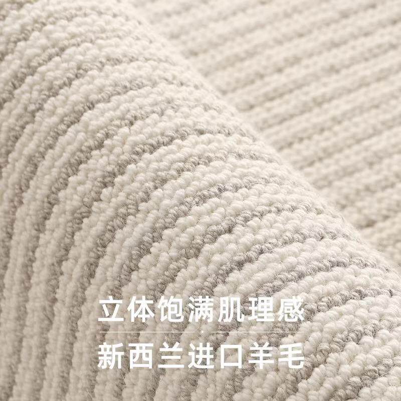 新西兰羊毛混纺地毯客厅2024新款沙发茶几毯卧室床边地垫轻奢高级