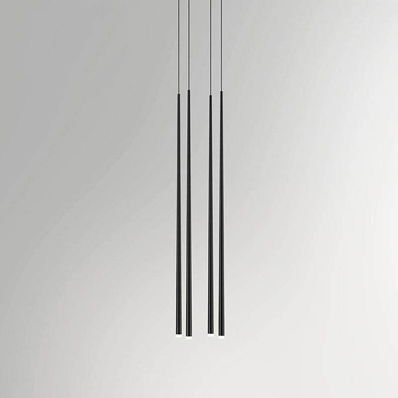 北欧线性极简吊灯餐厅吧台复式楼梯个性创意几何线条设计师灯具