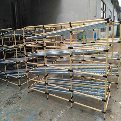 线棒物料周转车复合管移动仓储货架精益管流利货架定 制