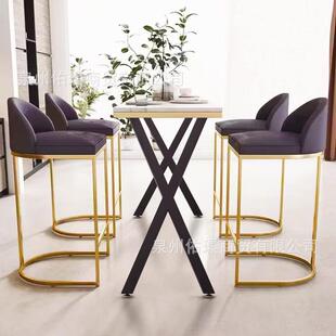 创意X型铁艺桌腿架实木办公电脑书桌桌脚支架现代岩板餐桌腿架