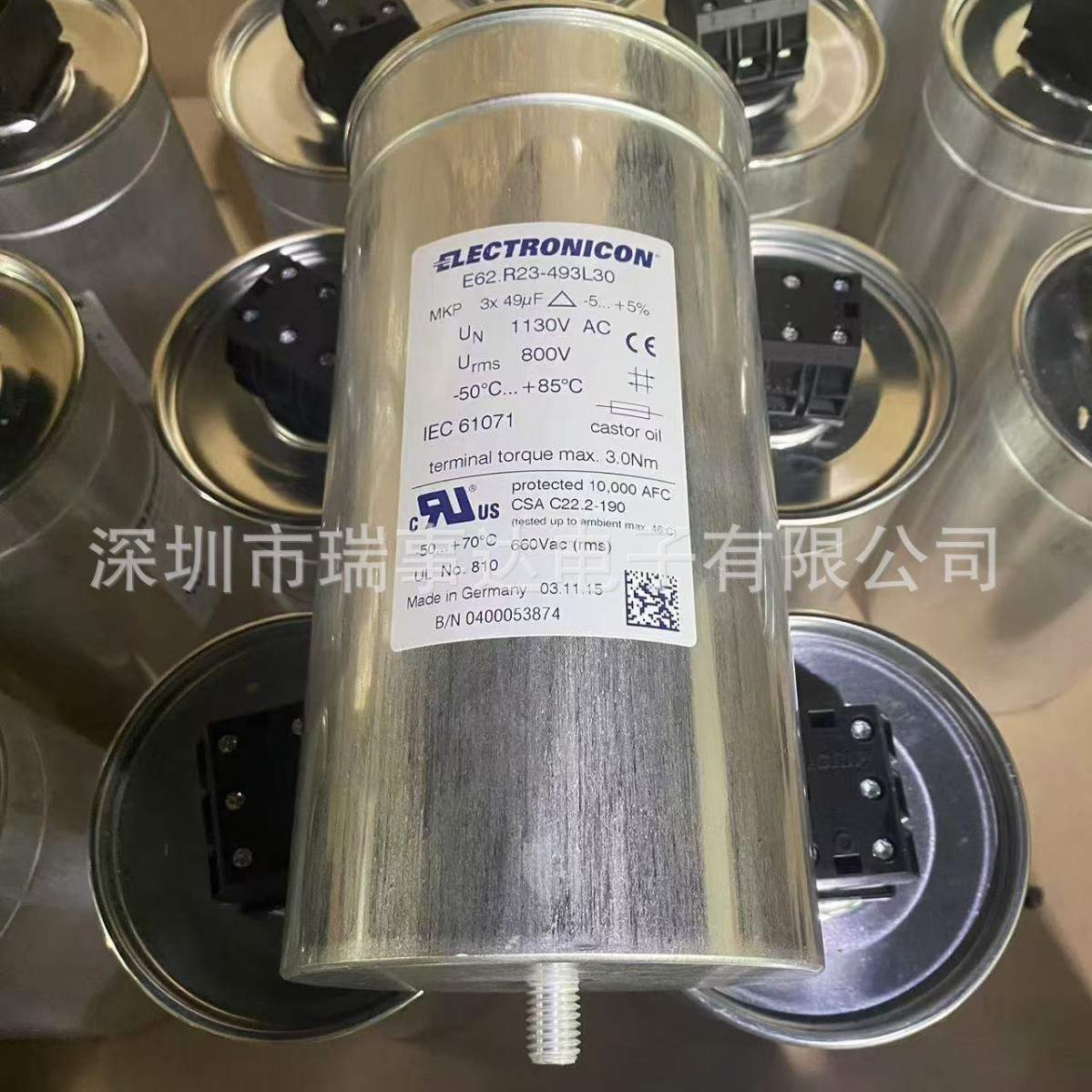 E62.Q28-154M30 3*154UF 640VAC 电力电容 EIECTRONICON 德国原装
