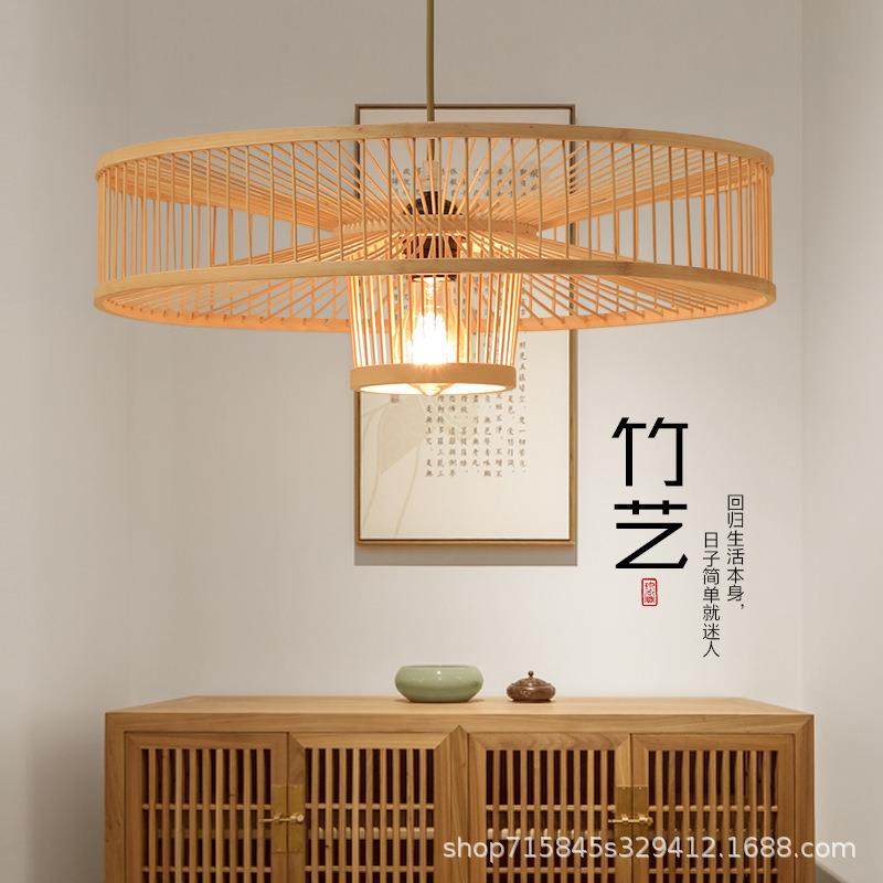 中式吊灯竹子竹编灯笼日式榻榻米藤艺灯茶室书房阳台竹艺创意灯具,3C数码配件,USB灯,淘宝优惠券,粉丝福利购,淘宝优惠卷
