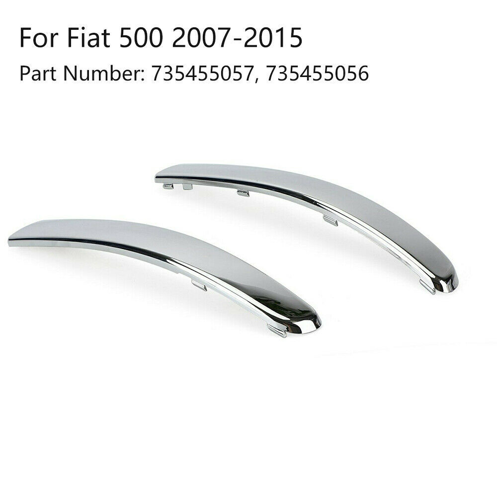 前保险杠镀铬装饰件套件汽车外饰件适用于FIAT 500 735455057