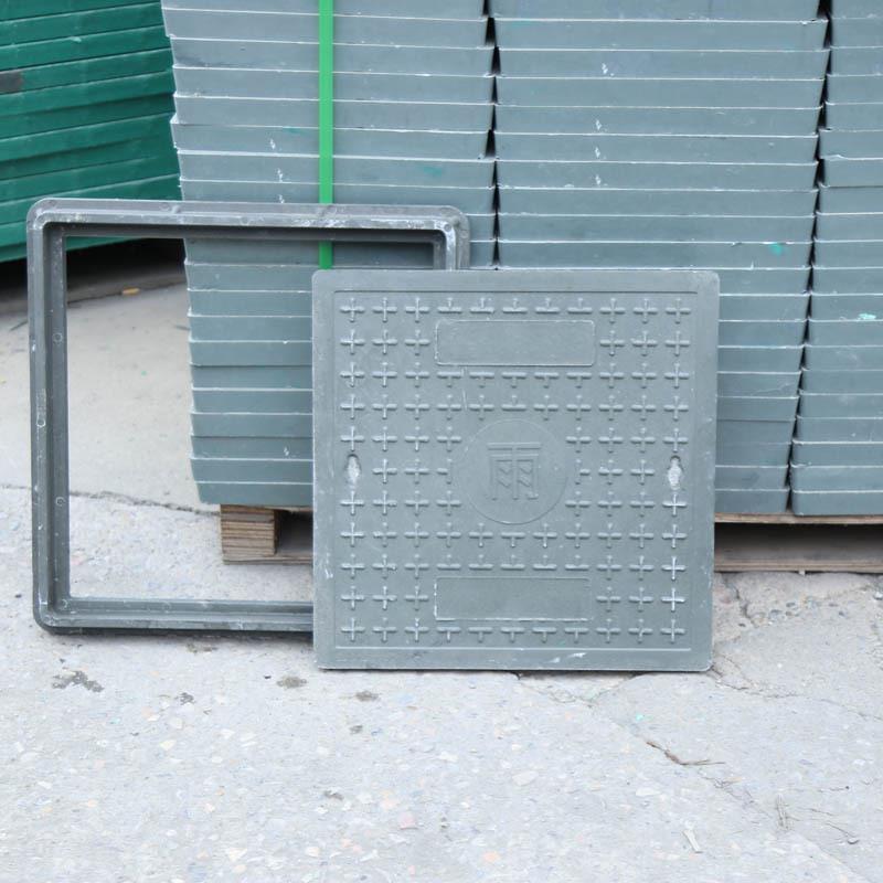 正方形树脂窨井盖电缆下水道井口盖雨水污水盖子电缆方形盖板