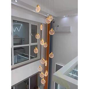 别墅水晶吊灯楼梯灯成品配件