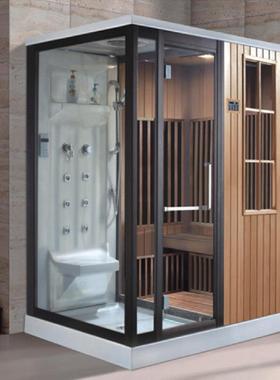 非标定制整体淋浴房干湿蒸一体式桑拿房蒸汽房干湿分离