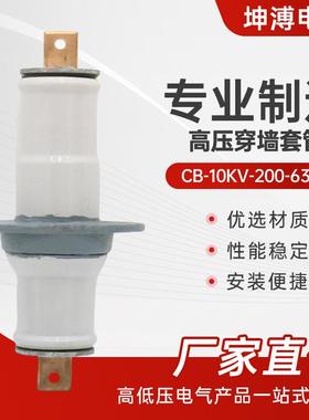 高压穿墙套管cb-10kv-200-630a高压白色陶瓷穿墙套管铜排穿墙套管